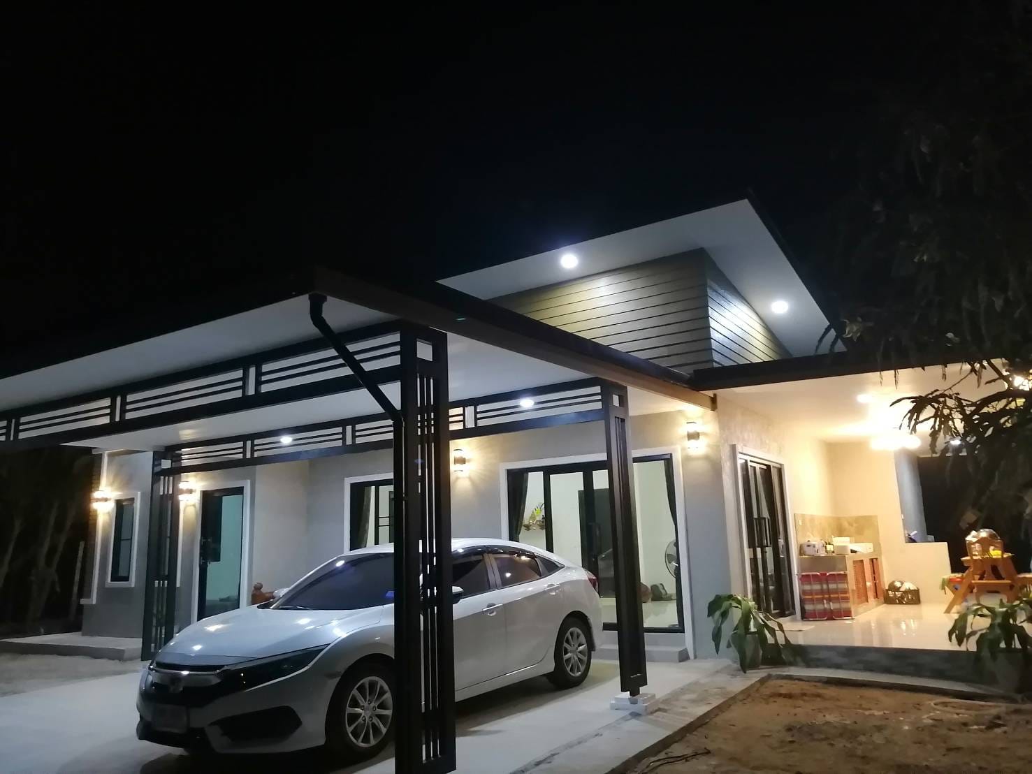 บ้านชั้นเดียว พร้อมโรงจอดรถ 9